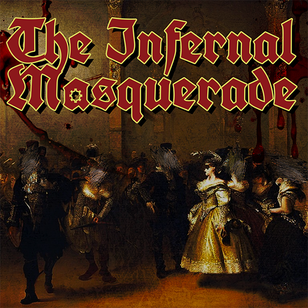 The Infernal Masquerade logo and key art